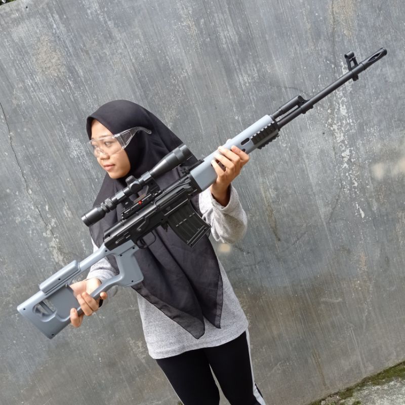 (GREY) Mainan Kokang SNI DCOBRA M890 SVD ABU-ABU STANDART ORIGINAL