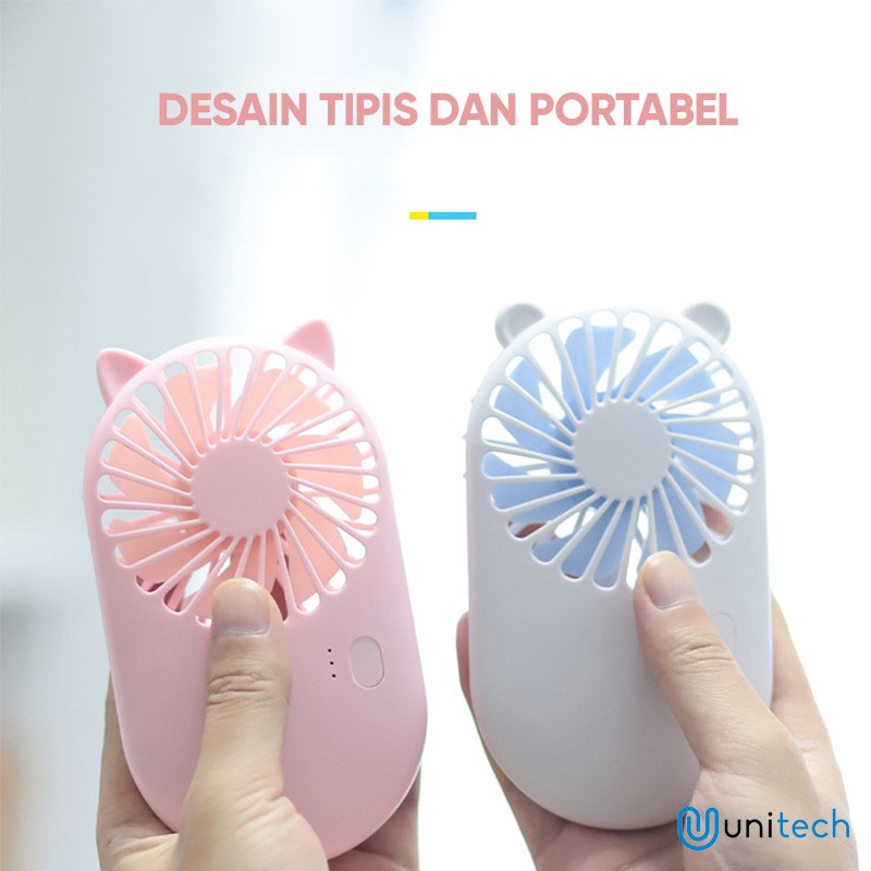 Kipas Angin Mini - Slim Portable Pocket Fan Unitech GS09