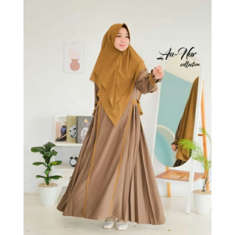 Khumaira set ori An nur collection / gamis syari