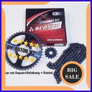 GEAR GIR PAKET RANTAI ORI SCOYCO MOTOR REVO ABSOLUTE/REVO ABS/REVO FIT perkakas 29M4R23