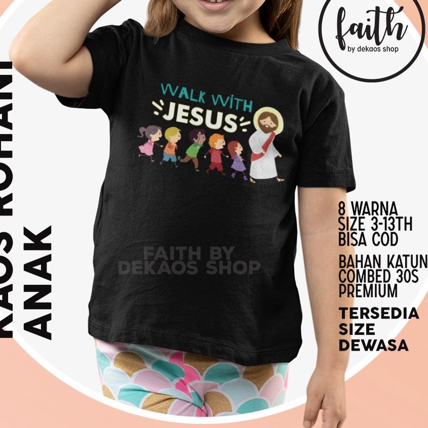 KAOS ROHANI ANAK / KAOS PASKAH ANAK / KAOS NATAL ANAK / KAOS ROHANI KRISTEN / KAOS JESUS / BAJU ROHA