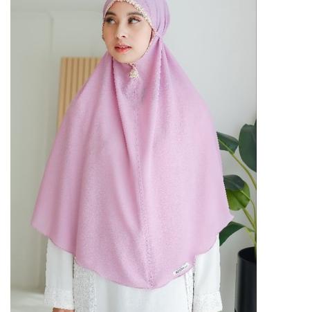 KERUDUNG MARYAM RENDA XL/BERGO RENDA JUMBO/JILBAB RENDA/HIJAB INSTAN RENDA