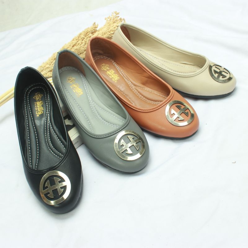 Sepatu Flatshoes Wanita Ballerina Flat Shoes Andis AN04