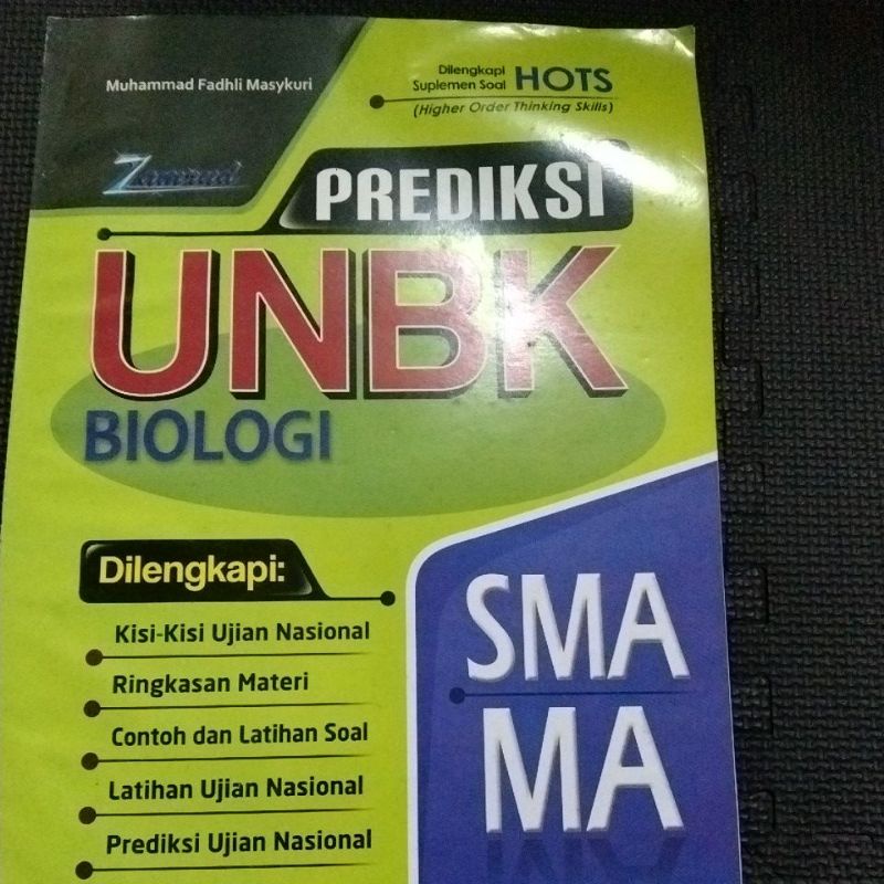 Buku ujian Latihan soal UNBK Biologi kelas 12