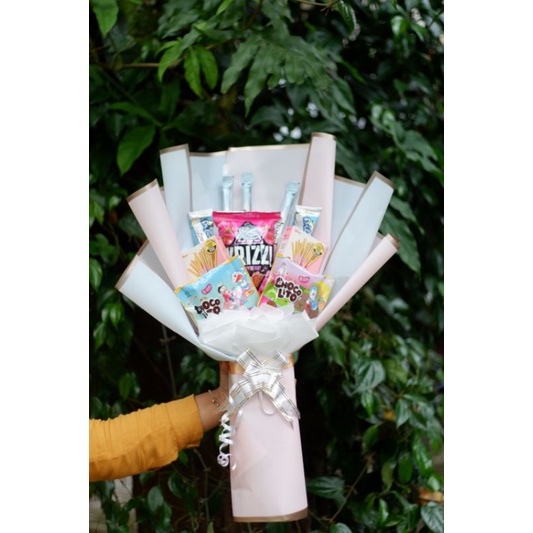 

Buket Snack [ Snack Mix] Free kartu ucapan