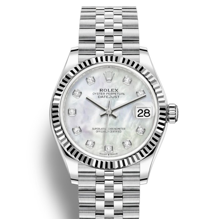 PROMO ROLEX DATEJUST 31MM WG MOP DIAMOND TERLARIS