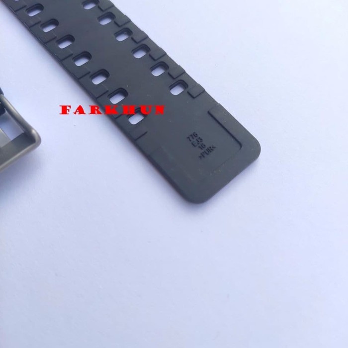 Promo Strap Rubber Ori Casio Ga100 Black Glossy Band Tali Jam Ga 100 Ga-100 Terlaris