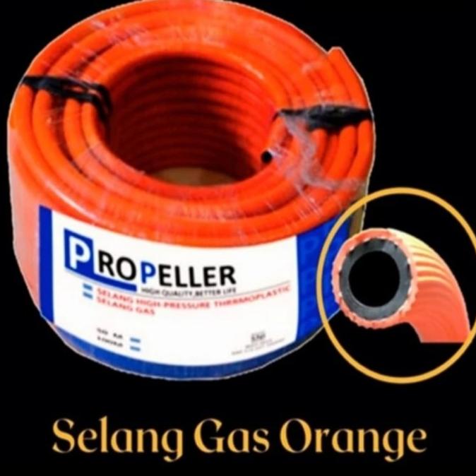 Selang Gas LPG 3 Lapis Orange Propeller 50M SNI