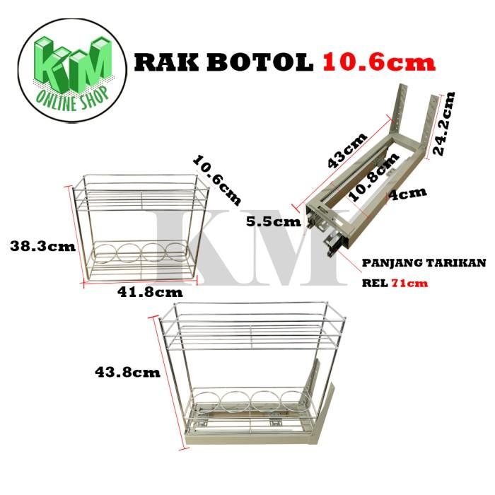 Terlariss Rak Botol Dan Bumbu..Rak Kitchen Set Botol