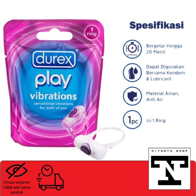 Privasi Terjamin Aman!! Durex Play Vibrations Ring. Vibration, Kondom Vibrator Getar Kode 1433