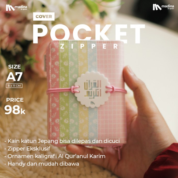 Al Quran Mini Pocket Saku Utsmani Madinah Untuk Wanita Warna Pink A7
