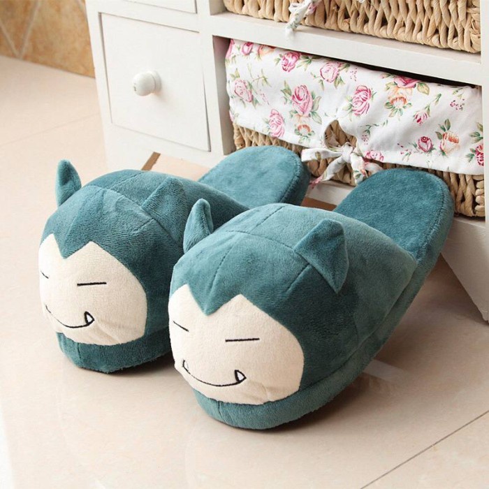 SANDAL BONEKA SNORLAX POKEMON EEVEE PIKACHU SEPATU RUMAH KAMAR TIDUR - CHARMANDER
