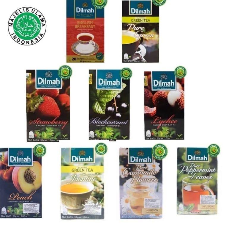 

Produk.. DILMAH TEA TBAG 20 SACHET ALL VARIANT HALAL V9R