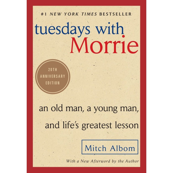 

Tuesdays with Morrie: an old man, a young man and life's greatest