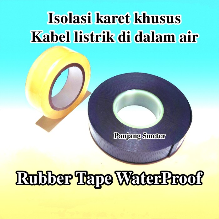 

JUAL Isolasi listrik rubber tape scocth pompa satelit / solasi karet hitam