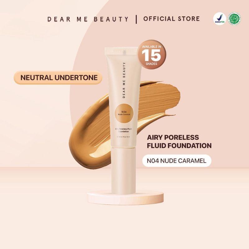 [PRELOVED] DEAR ME BEAUTY Airy Poreless Fluid Foundation Shade N04 Nude Caramel