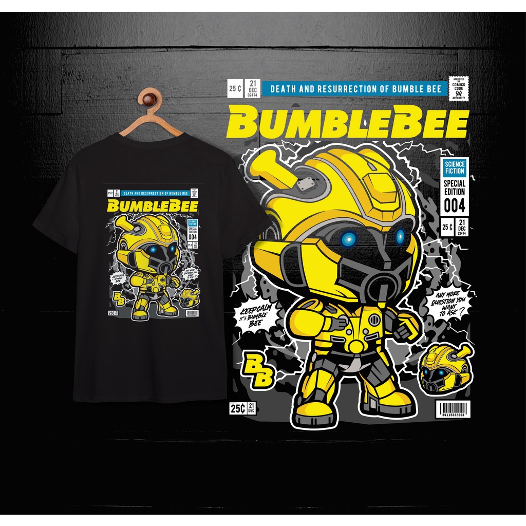 Ozuru Comics T-shirt Bumble Bee Kaos Design Premium