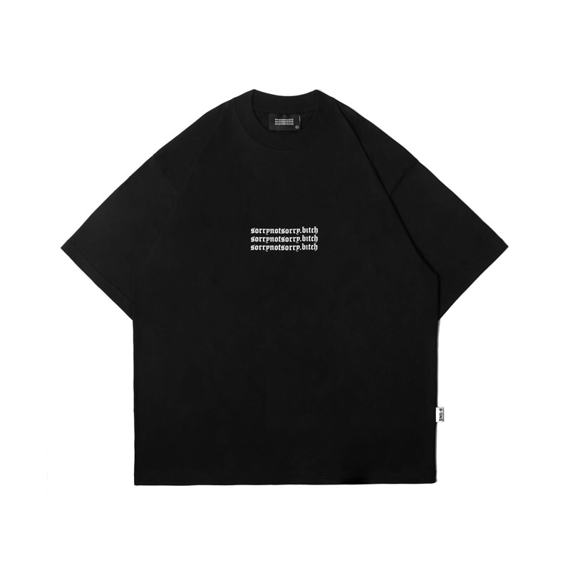 SNSB WORLD | BLACK ELEMENTARY | TSHIRT | SORRYNOTSORRY.BI+CH | SNSB Original Kaos
