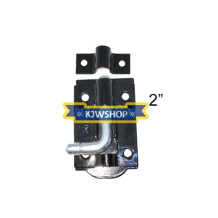 Grendel 2" Slot Pintu Selot Kunci Pintu Bahan Besi Tebal 2" Hitam murah