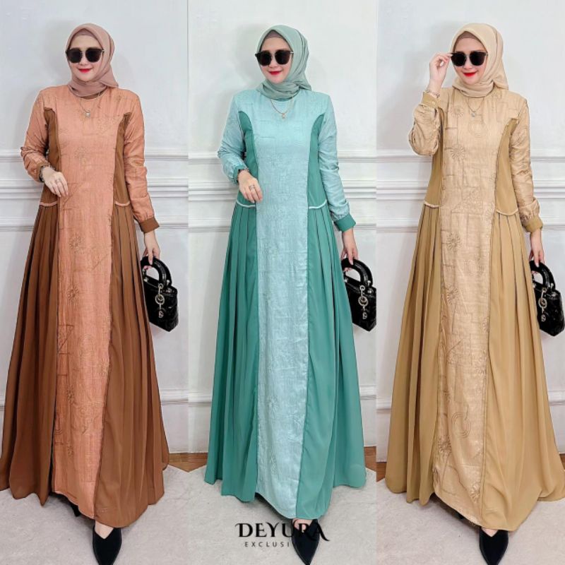 Alisa dress by Deyura gamis lebaran gamis mewah