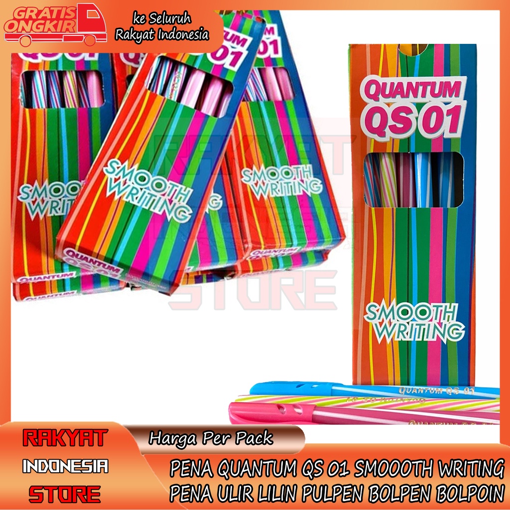 

PENA PULPEN QUANTUM QS 01 ULIR LILIN BALLPOINT BALLPOIN BOLLPOIN BOLPOINT PERLENGKAPAN SEKOLAH PERKANTORAN ATK ALAT TULIS KANTOR BELAJAR NYAMAN LEMBUT HALUS BALLPEN PULPEN HITAM ITEM LUNCIP LANCIP MENULIS MENGGAMBAR