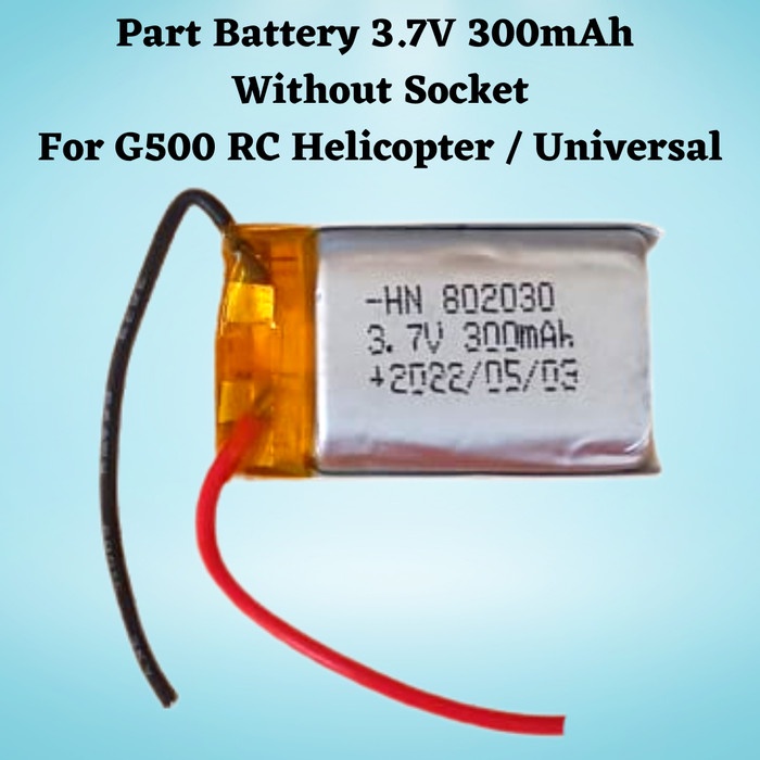 Terlaris Battery Heli 3,7V 300Mah / Part Battery / Baterai Rc Helicopter G500