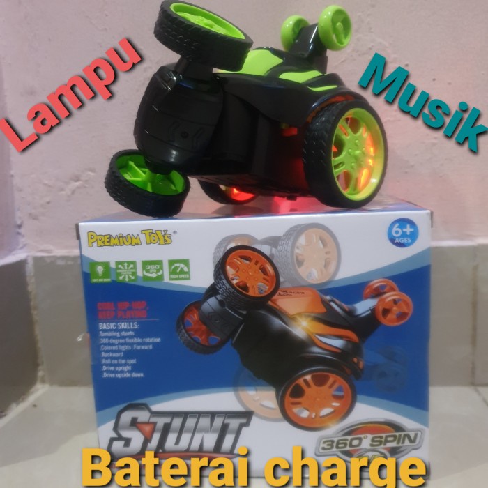 mobil remote control rc stunt car iron man avengers jungkir balik