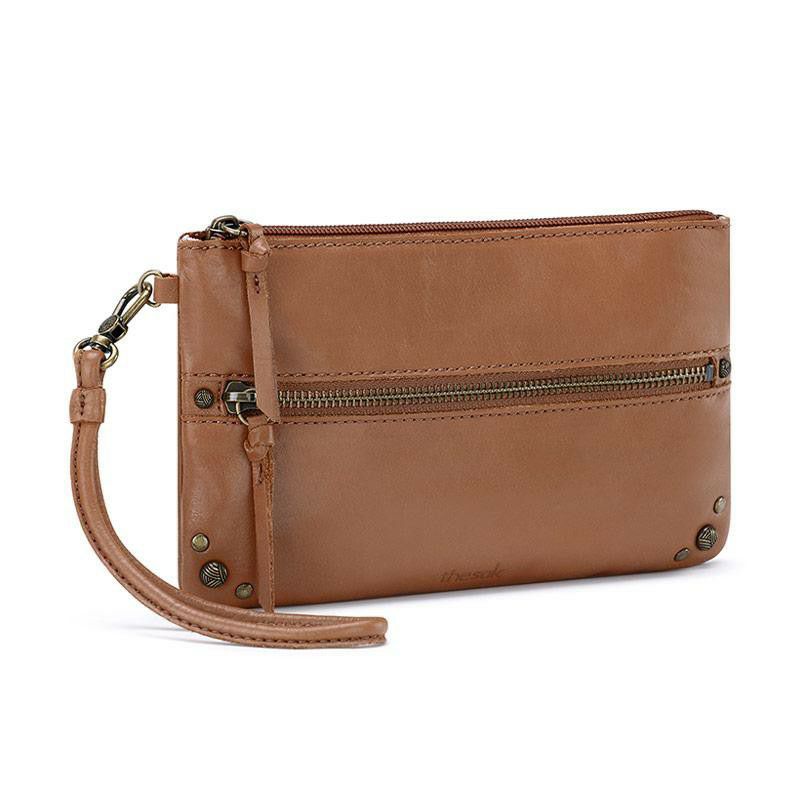 Thesak Sanibel Charging Wristlet Clutch Tobacco, ready