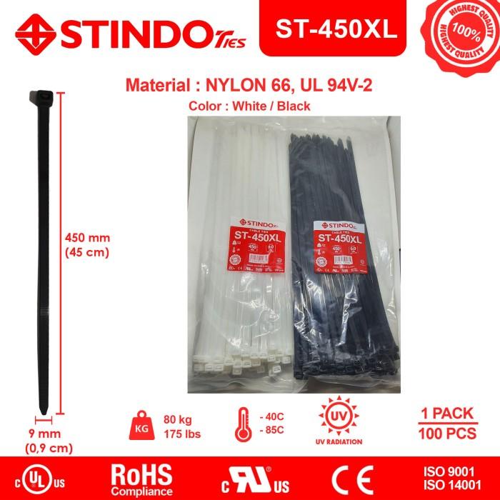 

Terlaris Klip Kabel Ties 45Cm 450X9Mm St450Xl Cable Tie Insulock Tis Nylon Stindo