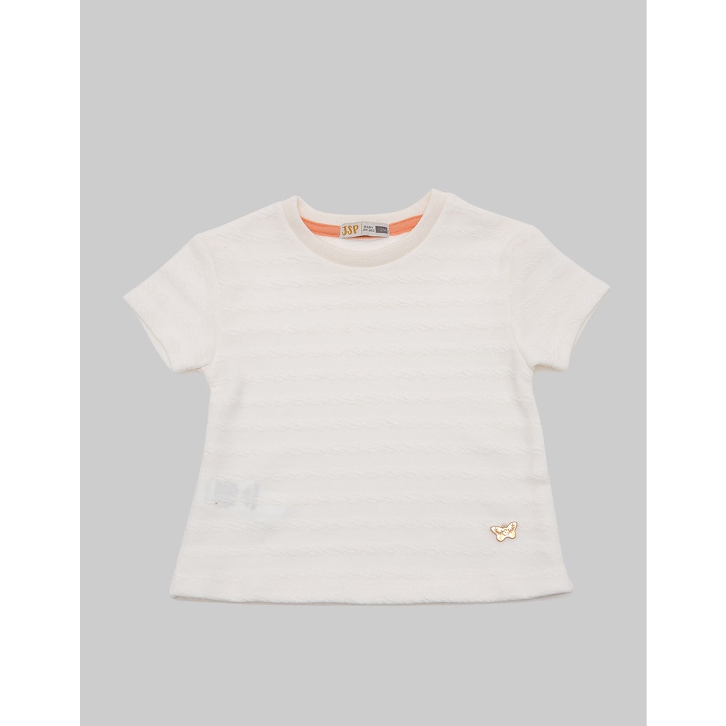 JSP BABY Girl Kaos Lengan Pendek Textured Anak Perempuan 118003590