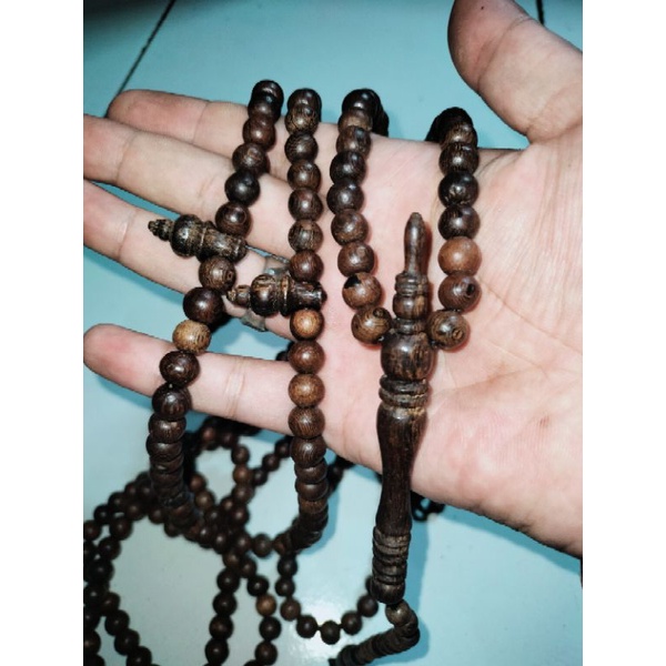 Tasbih galih kelor aktif bertuah alami 8mm 99butir