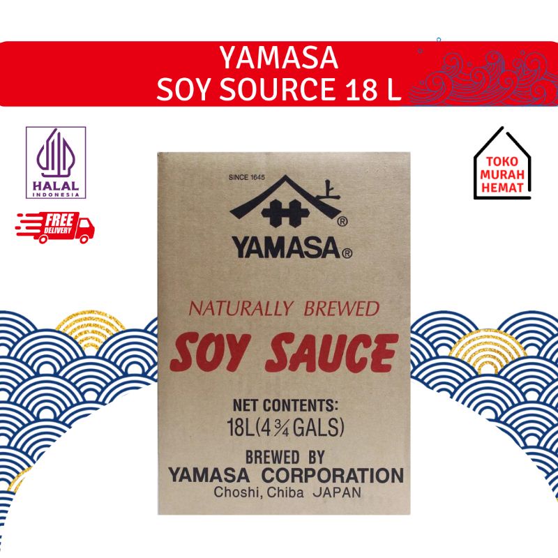 

YAMASA SOY SAUCE SHOYU 18 LITER DERIGEN HALAL MURAH