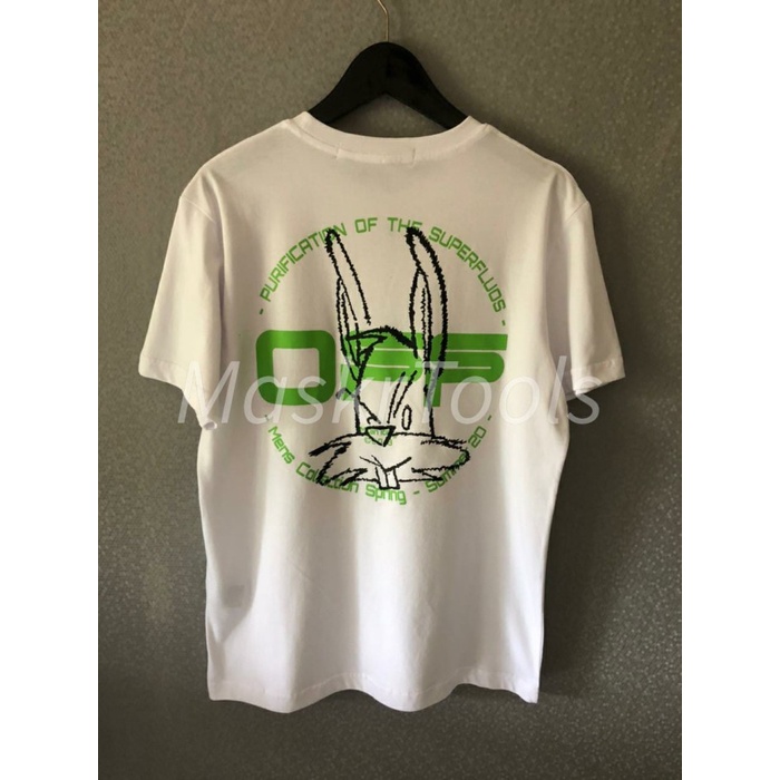 TSHIRT OFFWHITE BUNNY WHITE PREMIUM KAOS PRIA WANITA BRANDED DISTRO