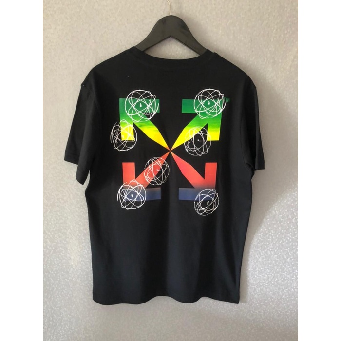 TSHIRT OFFWHITE MULTI COLOR BLACK PREMIUM KAOS PRIA WANITA BRANDED