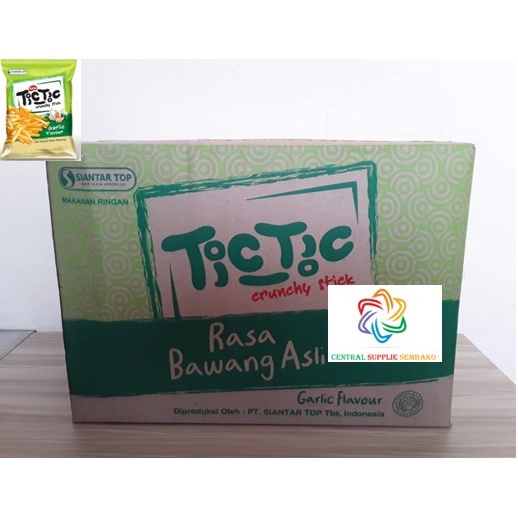 

Terlaris Tic Tic Snack Rasa Bawang [22Gram /30Pcs /1 Karton ]