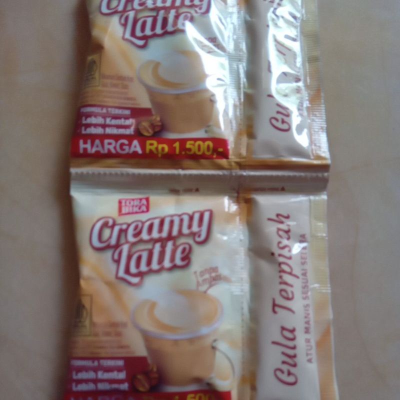 

Kopi TORABIKA Creamy Latte Gula Terpisah Sachet Eceran