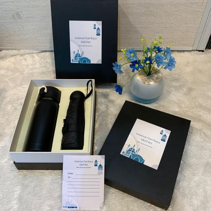 

Hampers Idul Fitri Lebaran Premium Termos Payung Set Haditunggal07