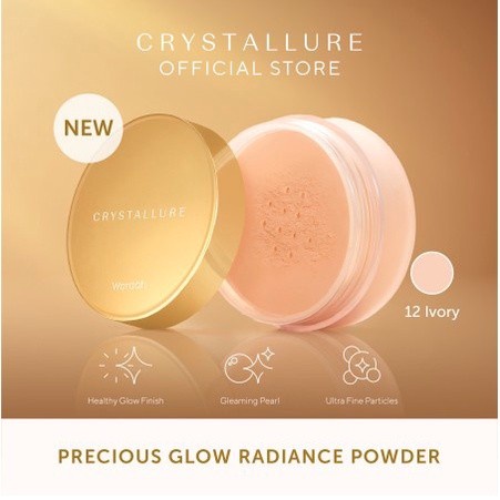 Wardah Crystallure Precious Glow Radiance Powder 18gr - Bedak Tabur