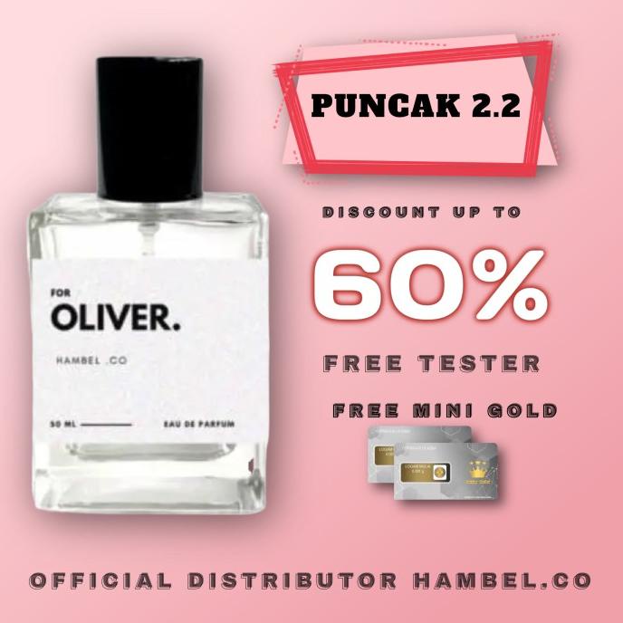 Original Hambel parfum For Oliver 30ML Vanilla & Coffee parfum Unisex