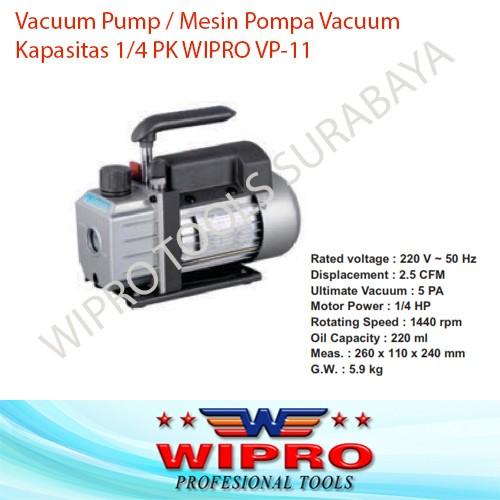 Terlaris Mesin Pompa Vacum / Vacuum Pump 1/4 Hp Wipro Vp-11 Vp 11