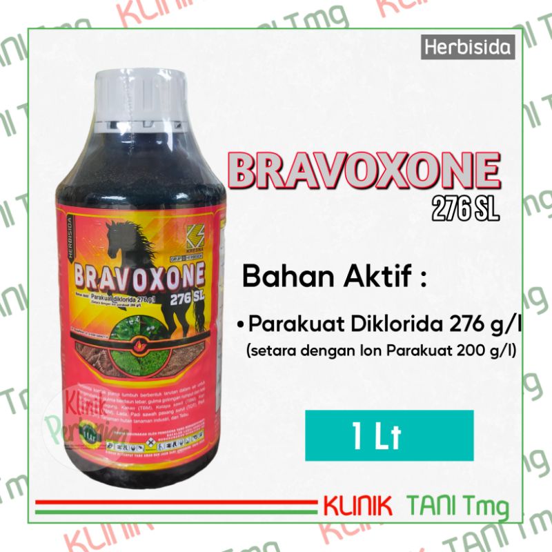 BRAVOXONE 276SL - 1lt | HERBISIDA KONTAK AMPUH UNTUK MEMATIKAN RUMPUT LIAR DENGAN CEPAT | OBAT RUMPU