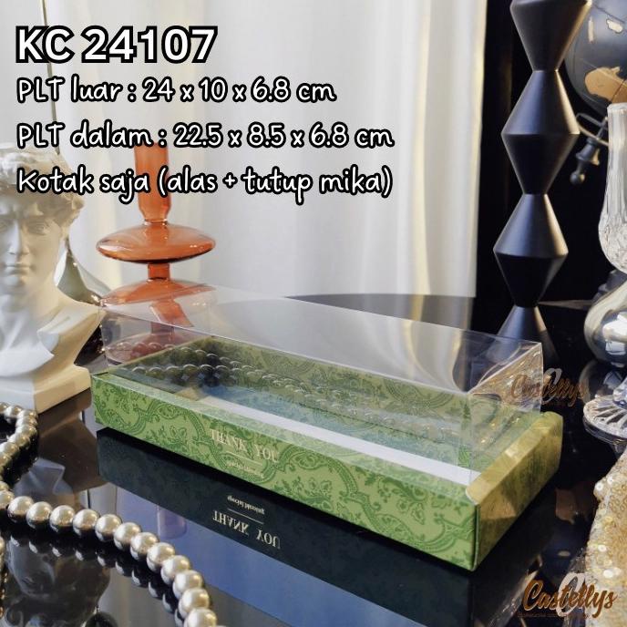 

$+$+$+$+] 5 Pcs KC24107 Kotak Box Mika Hijau Packaging Hampers Kue Lebaran
