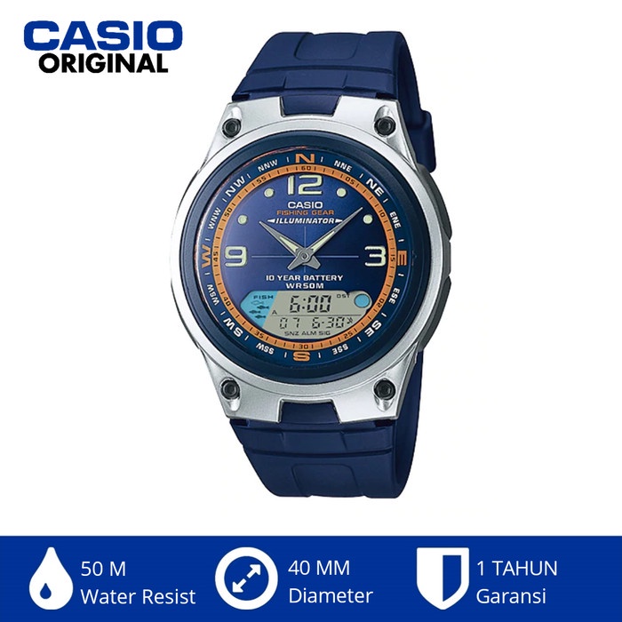 Diskon Spesial Casio Outgear Aw-82 Jam Tangan Analog Digital Fishing Gear Original Terlaris