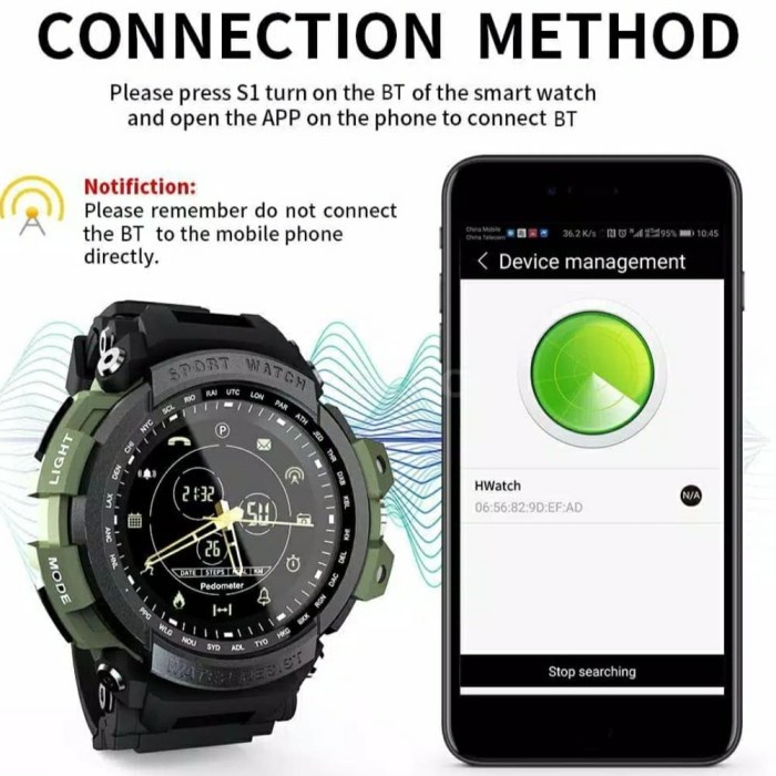 Diskon Spesial Smartwatch Lokmat Mk28 Waterproof Bluetooth 4.0 Rc01 Terlaris