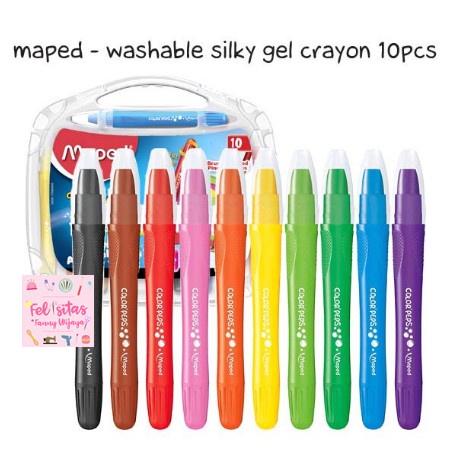 

Terlaris Maped - Washable Silky Gel Crayon 10Pcs