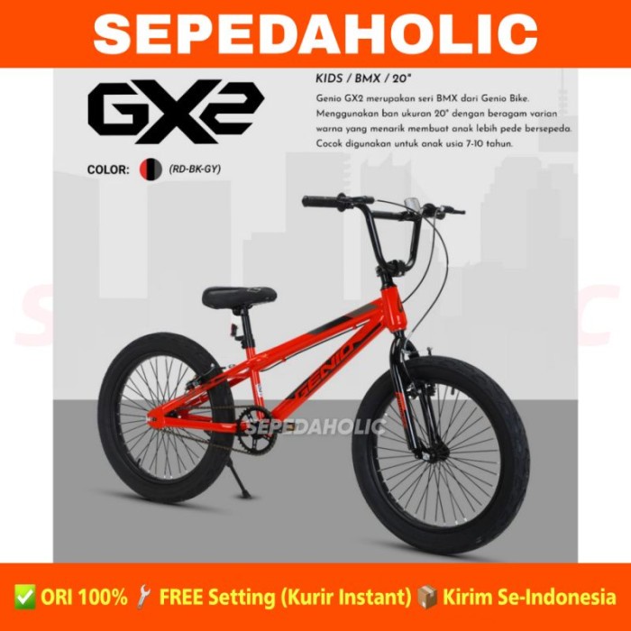 Terlaris Sepeda Anak Laki Bmx Genio Gx 02 Ukuran 20 Inch