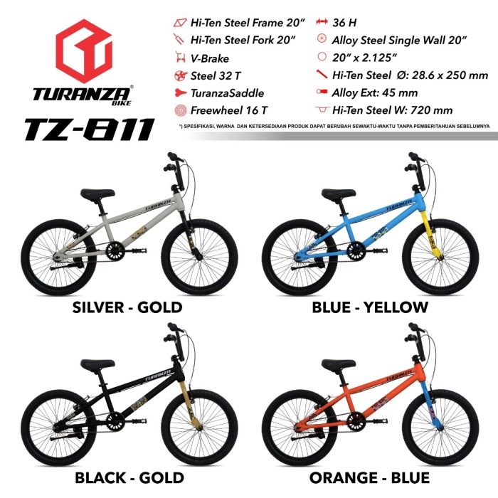 Terlaris Sepeda Bmx 20 Turanza Tz 811 By Pacific