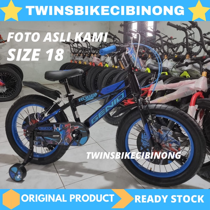 Terlaris Sepeda Anak 18 Inc Bmx Genio Robox Ban Jumbo 3.0