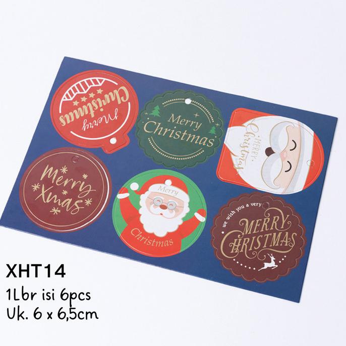 

*#*#*#] Hangtag XHT14 Label Kotak Hampers Hiasan Pohon Natal Christmas