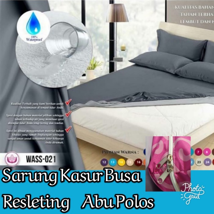 Terlaris Sarung Kasur Busa Waterproof Resleting. Sprei Waterproof Resleting